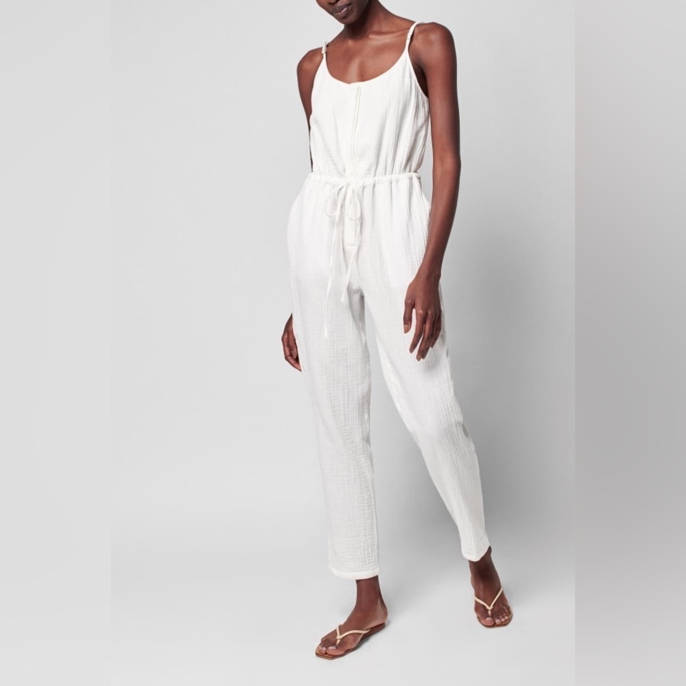 Faherty Dream Organize Cotton Gauze Leila Jumpsuit
